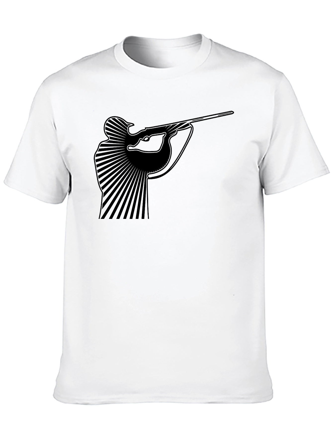Hunter Graphic Tee - Mens Black Cotton T-Shirt
