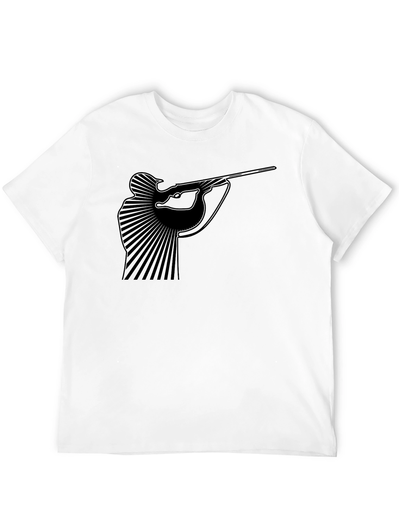 Hunter Graphic Tee - Mens Black Cotton T-Shirt