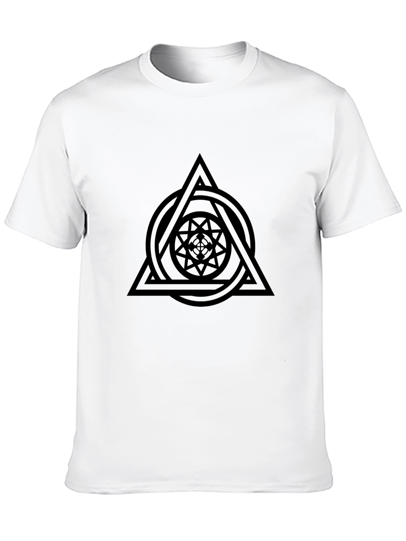 Geometric Triangle Graphic T-Shirt
