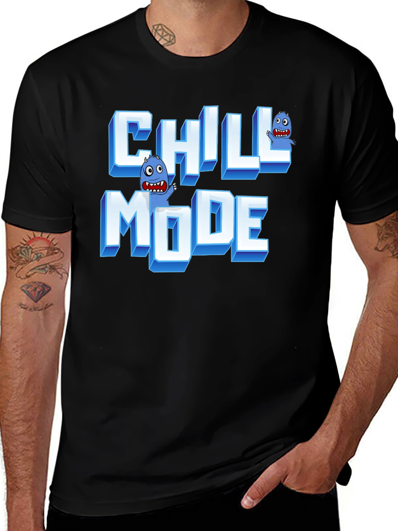 Chill Mode Monster Graphic Tee
