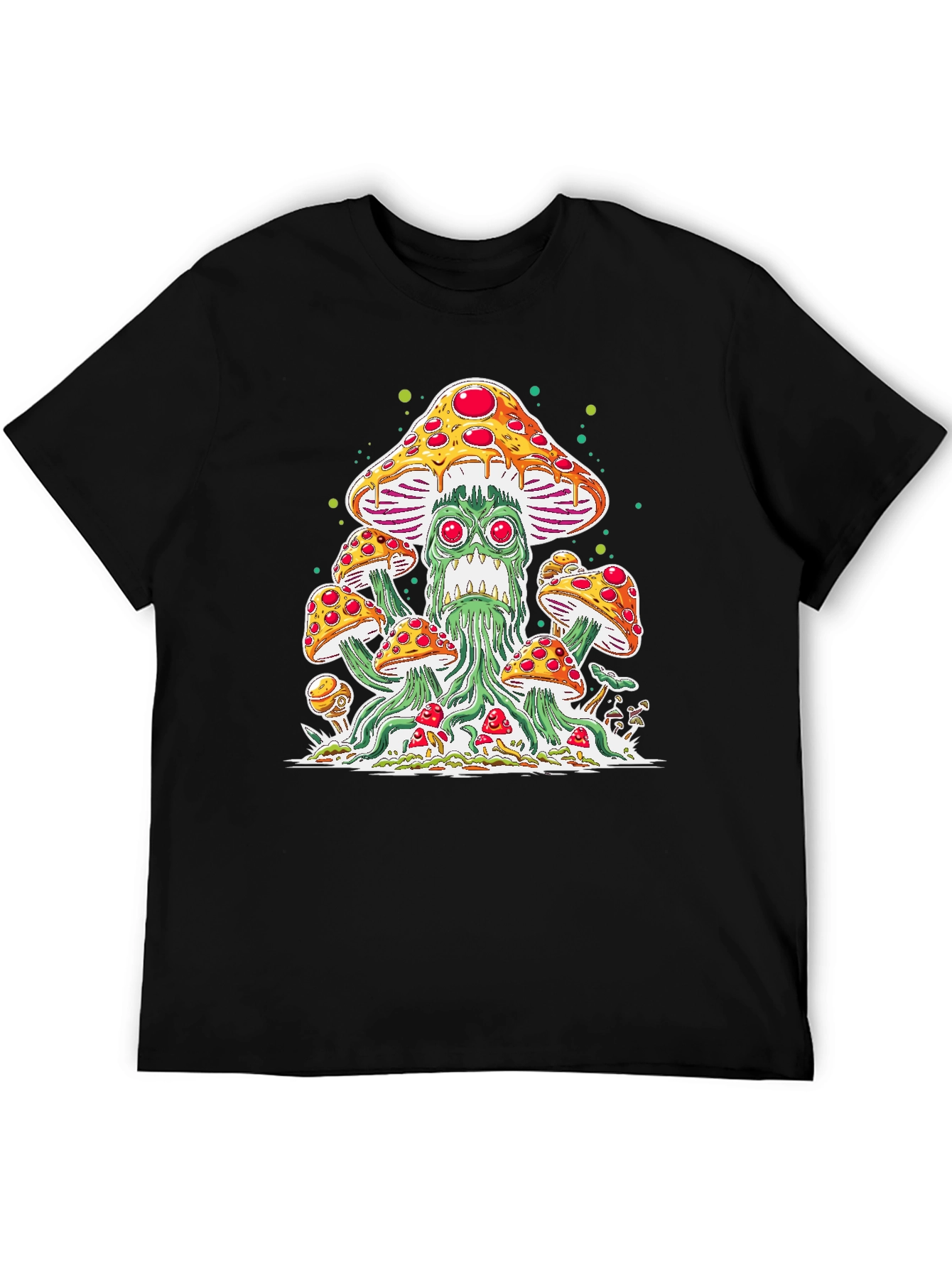 Pizza Mushroom Graphic Tee - Funky Unisex T-Shirt
