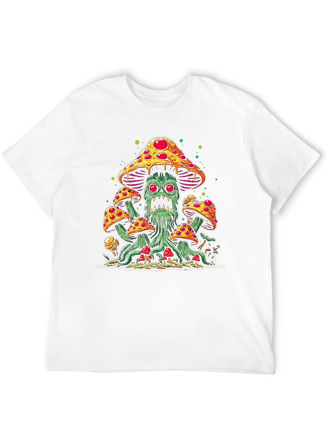 Pizza Mushroom Graphic Tee - Funky Unisex T-Shirt