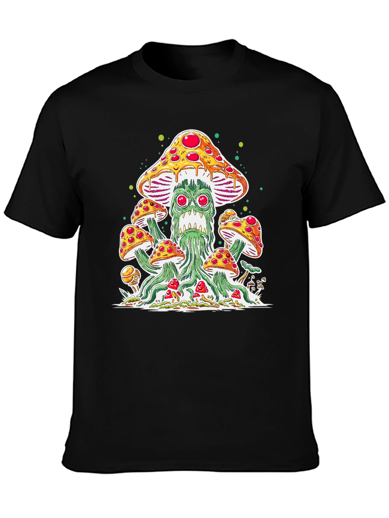 Pizza Mushroom Graphic Tee - Funky Unisex T-Shirt