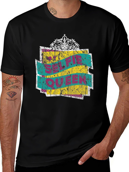 Selfie Queen Crown Graphic T-Shirt