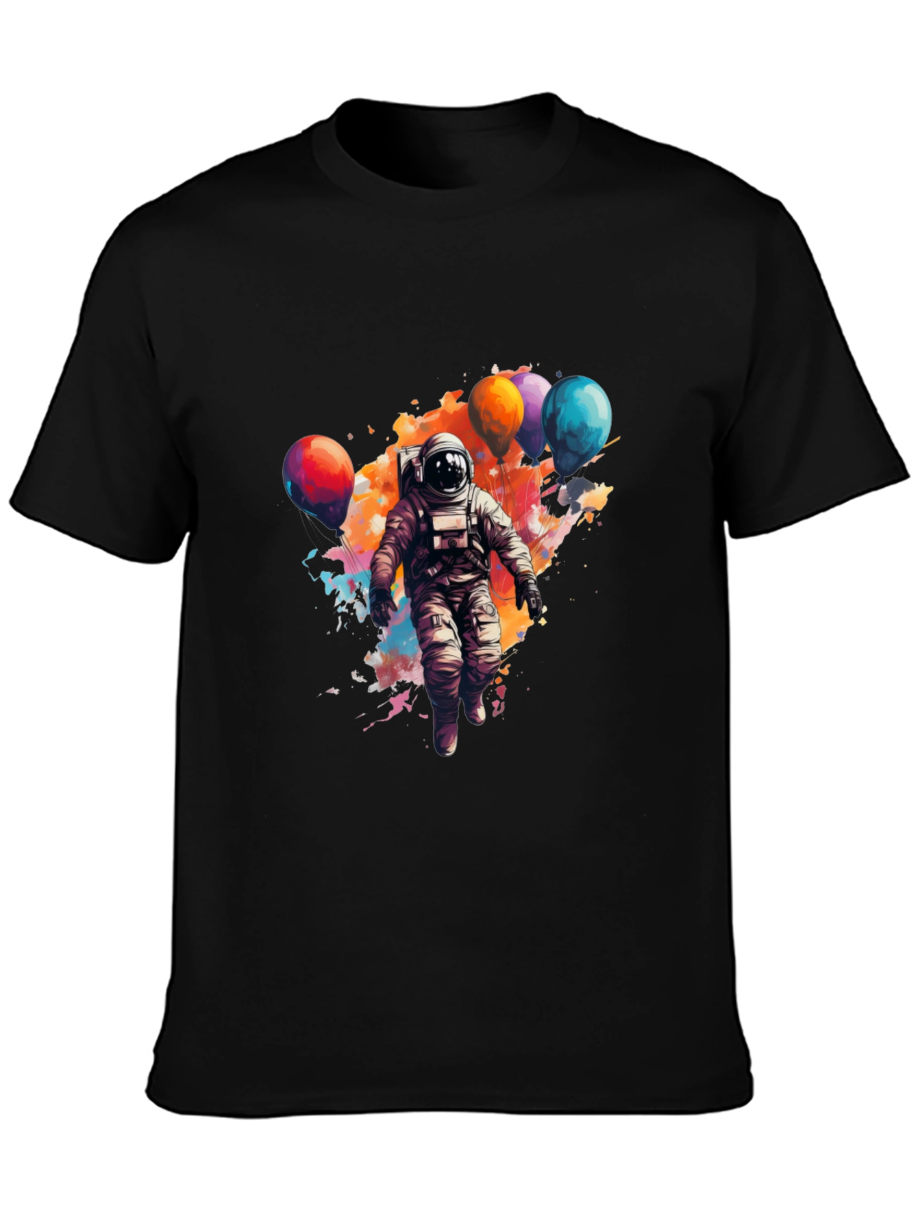 Astronaut with Balloons Graphic Print Tee