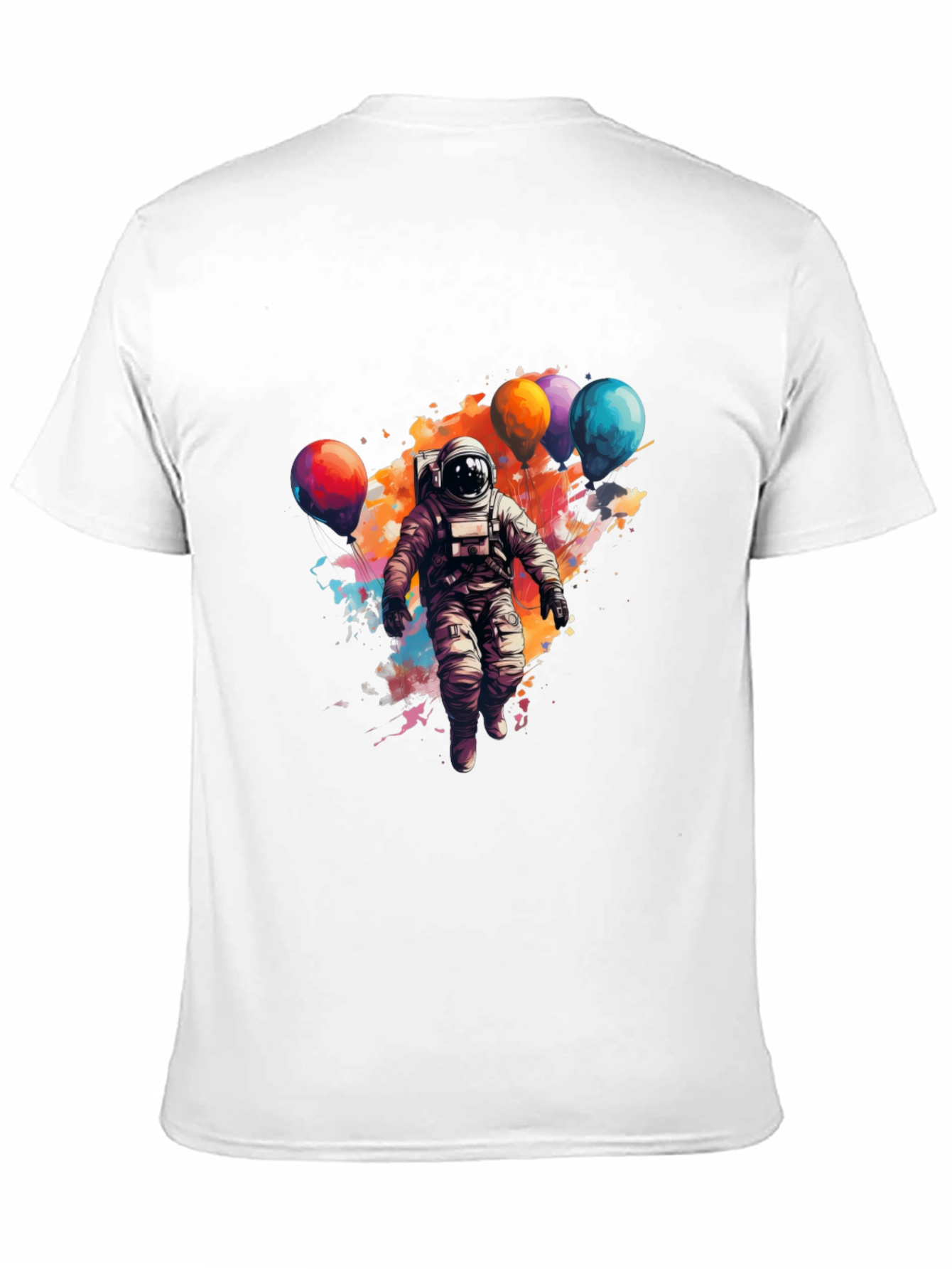 Astronaut with Balloons Graphic Print Tee