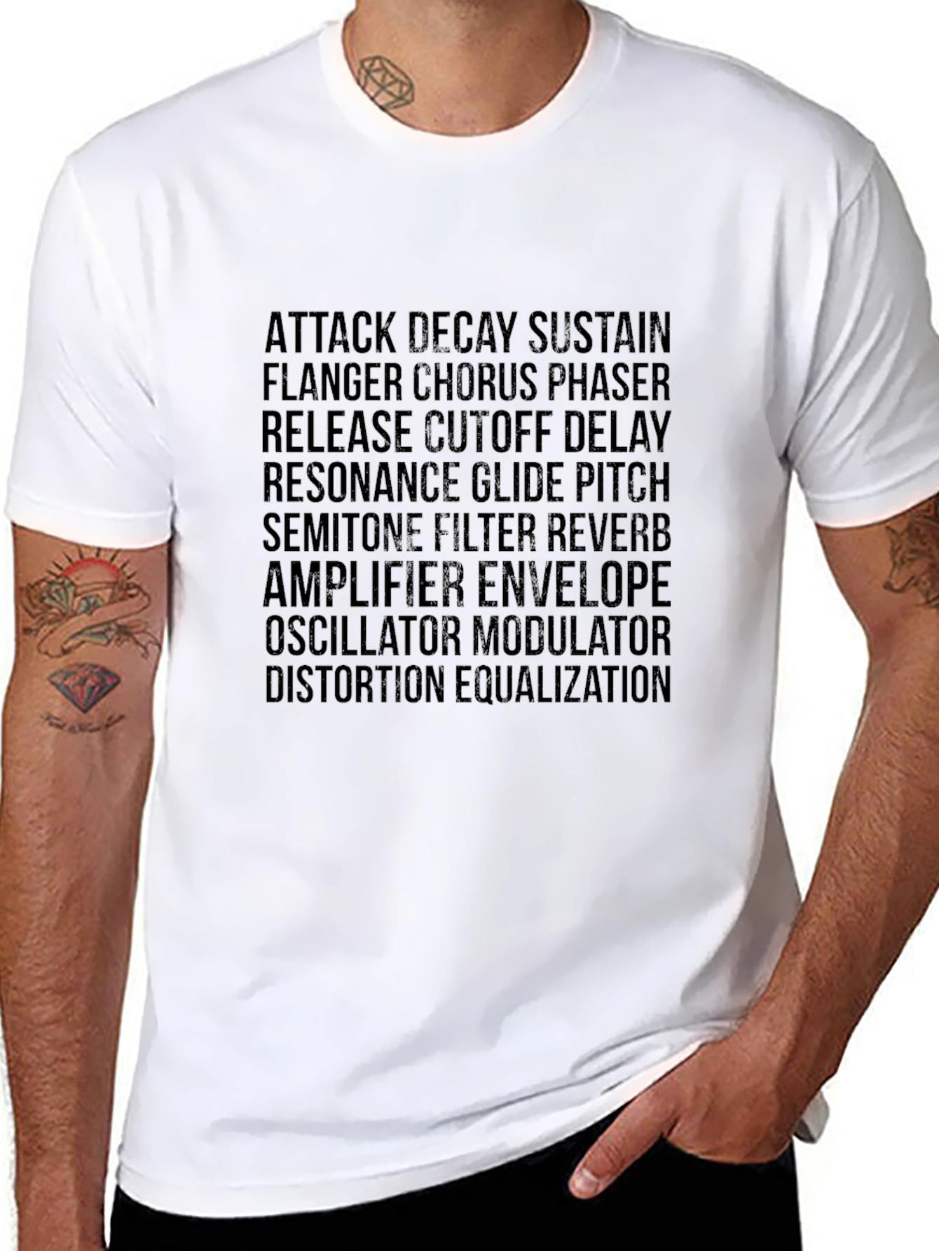 Synthesizer Parameter Black T-Shirt