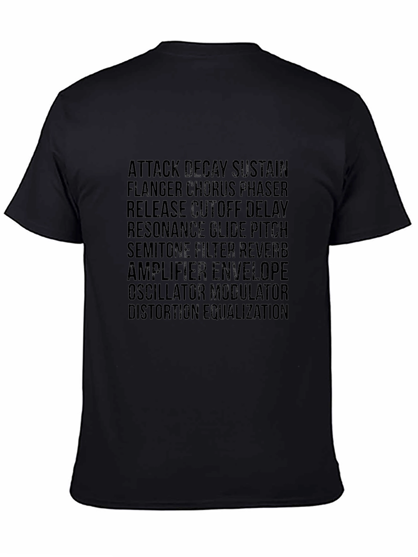 Synthesizer Parameter Black T-Shirt