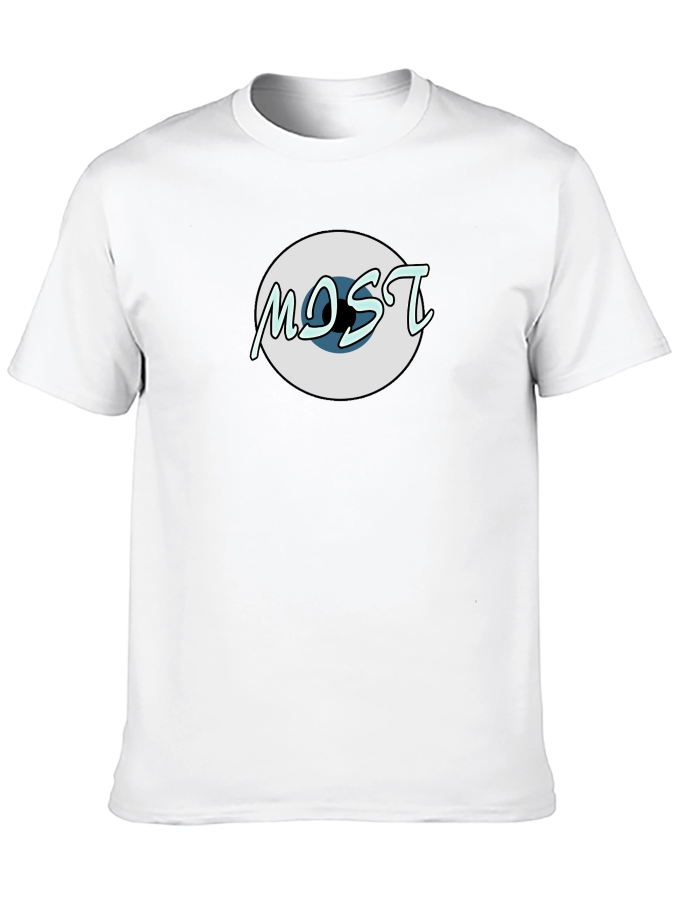 Unique Graphic Tee - MOST Design Black Cotton Shirt