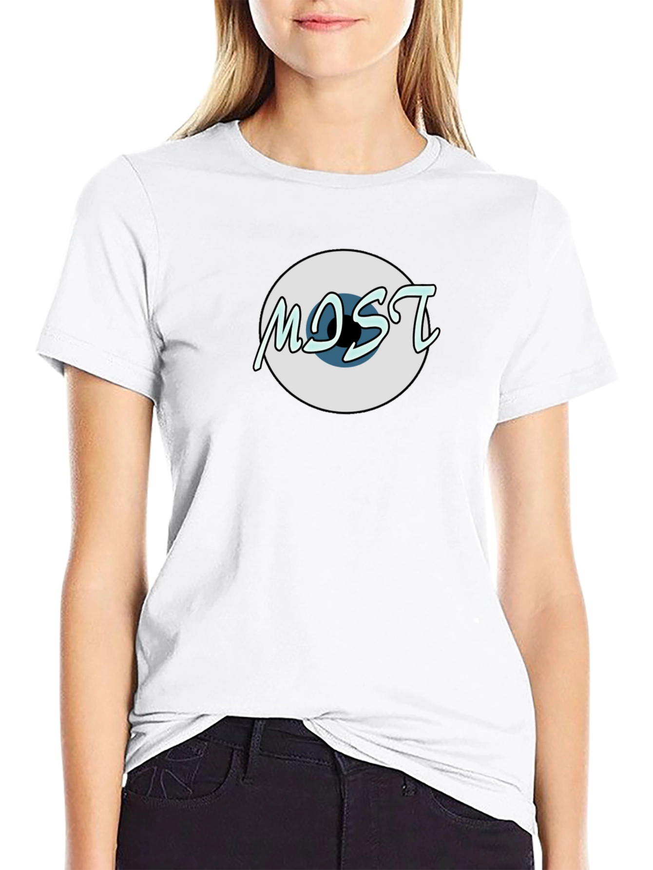 Unique Graphic Tee - MOST Design Black Cotton Shirt