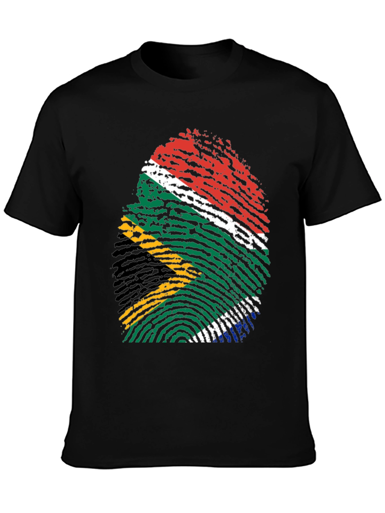 South Africa Flag Fingerprint T-Shirt
