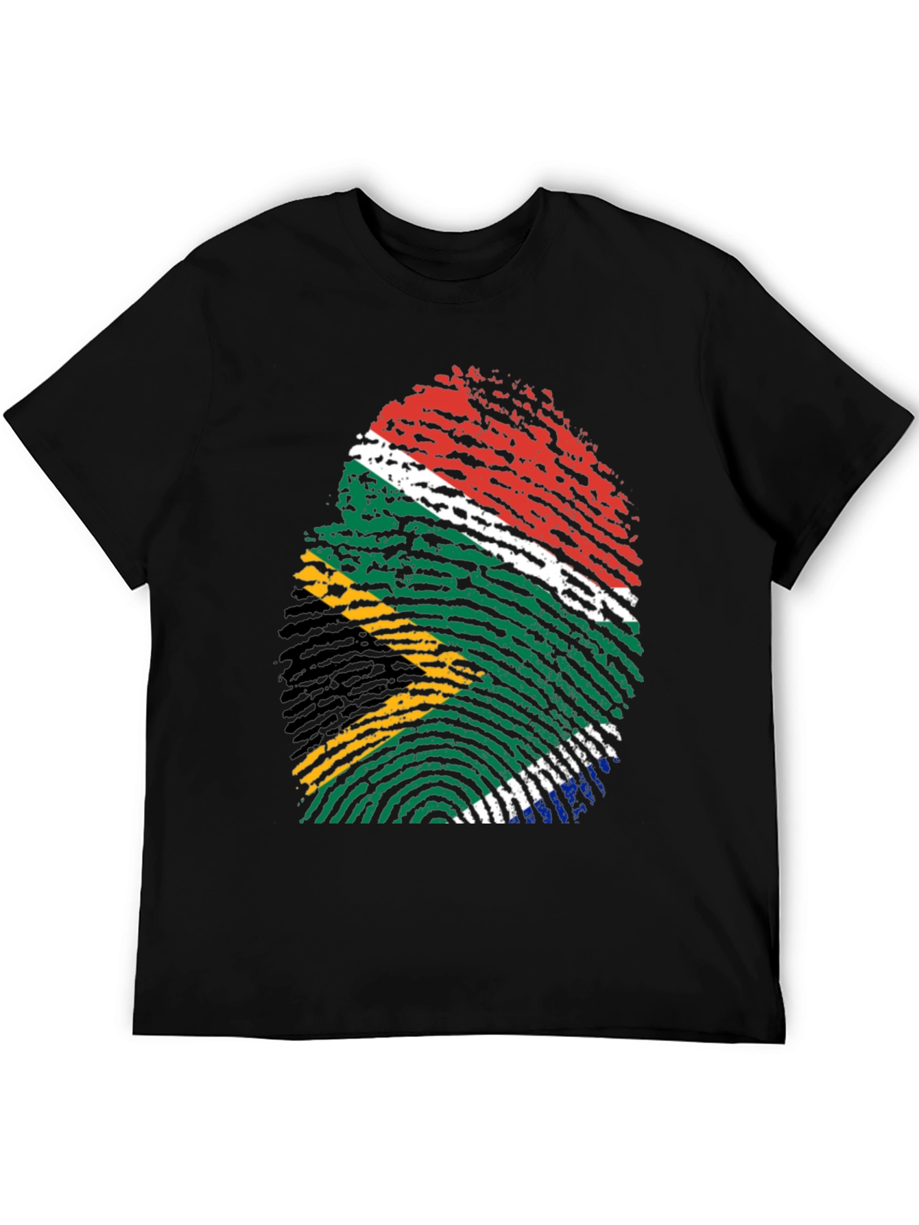 South Africa Flag Fingerprint T-Shirt
