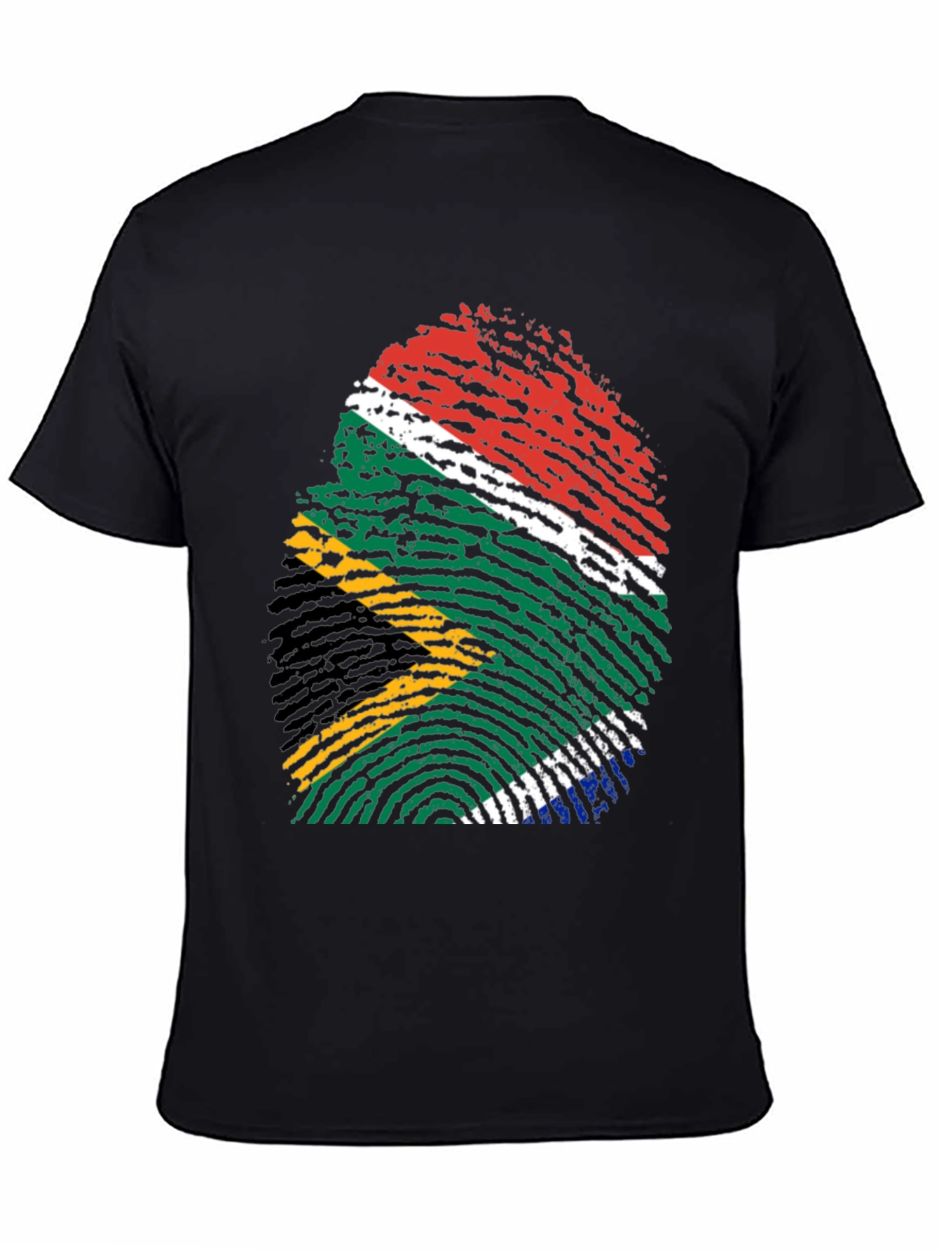 South Africa Flag Fingerprint T-Shirt