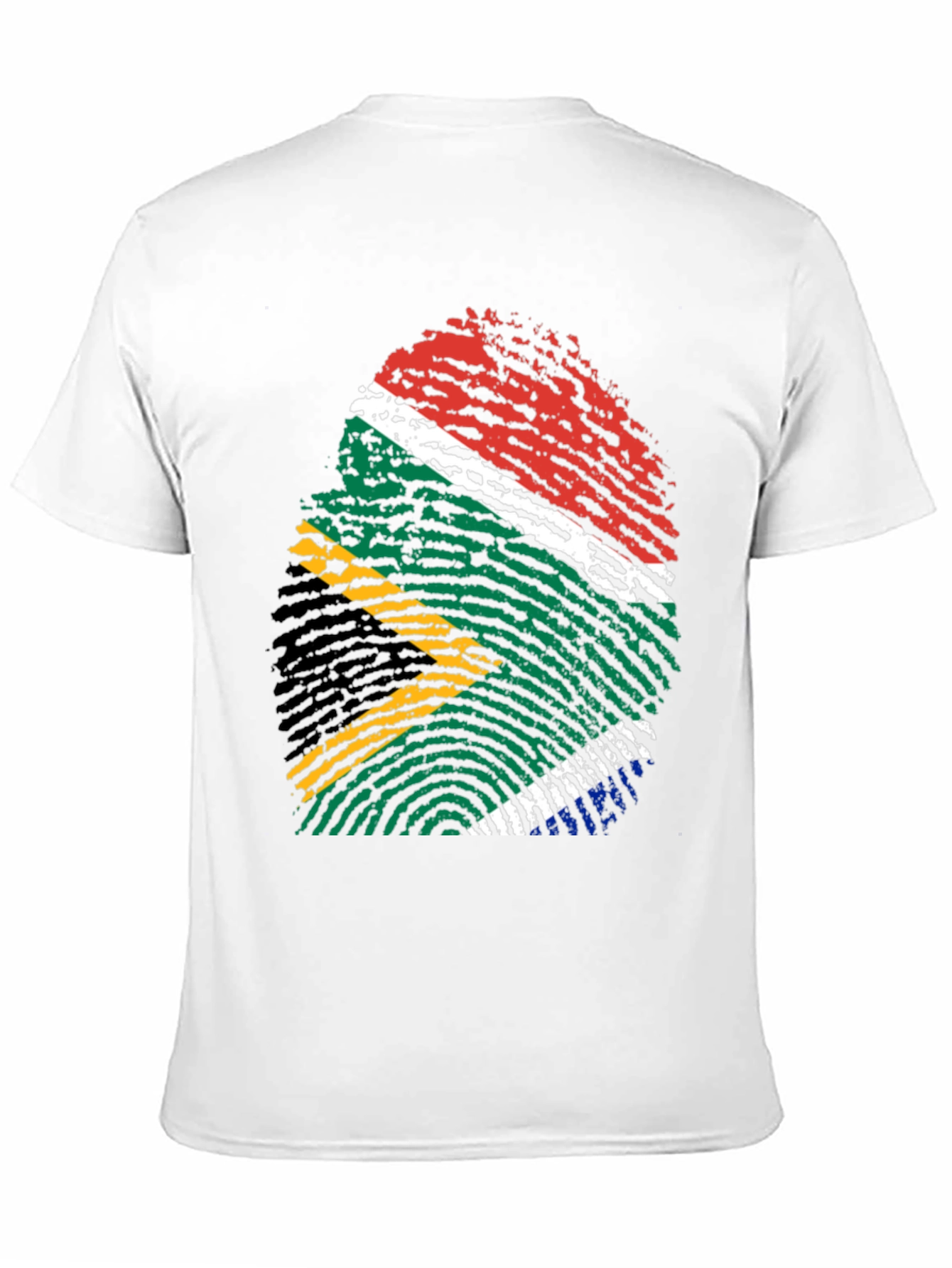South Africa Flag Fingerprint T-Shirt