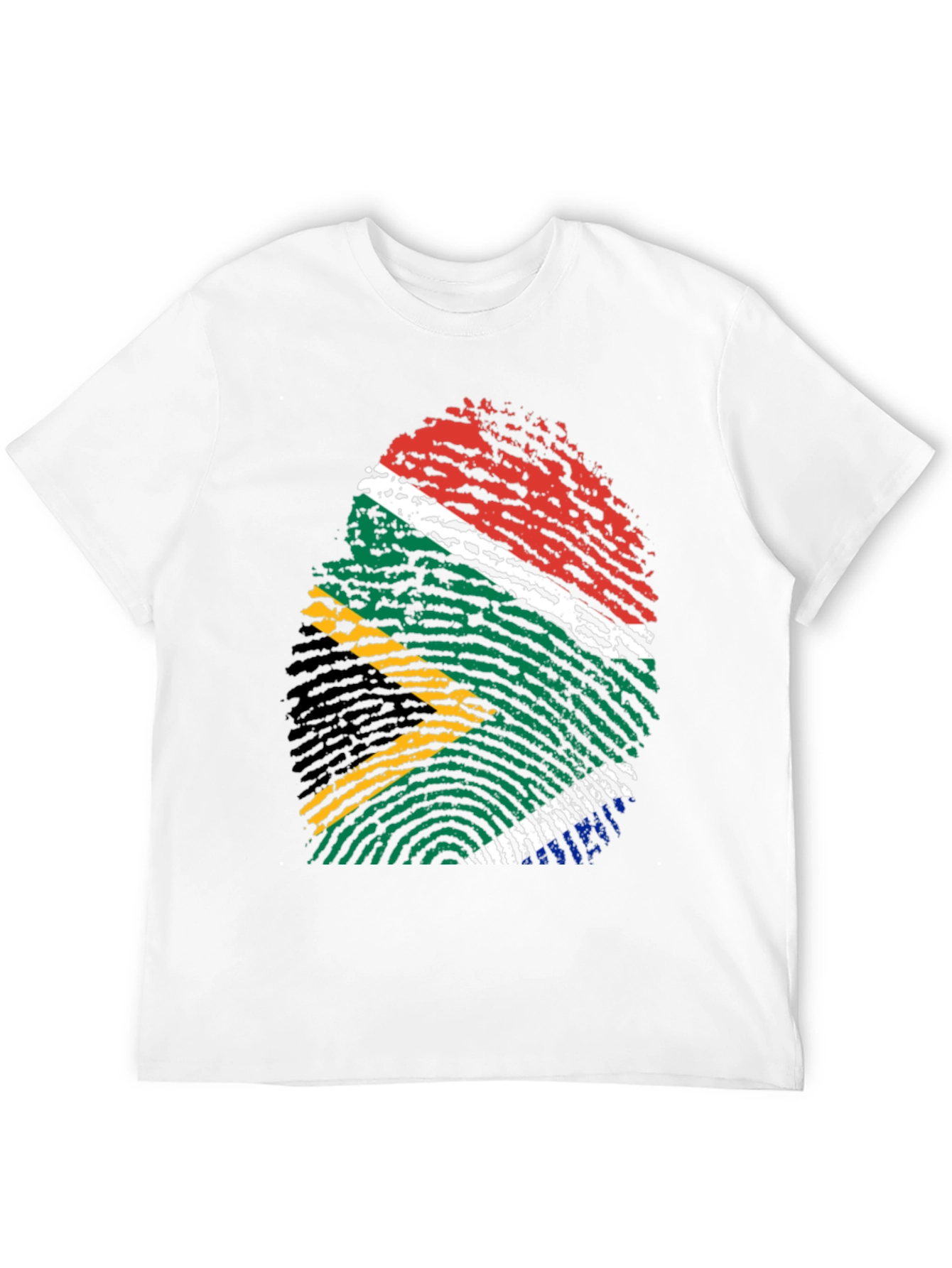 South Africa Flag Fingerprint T-Shirt