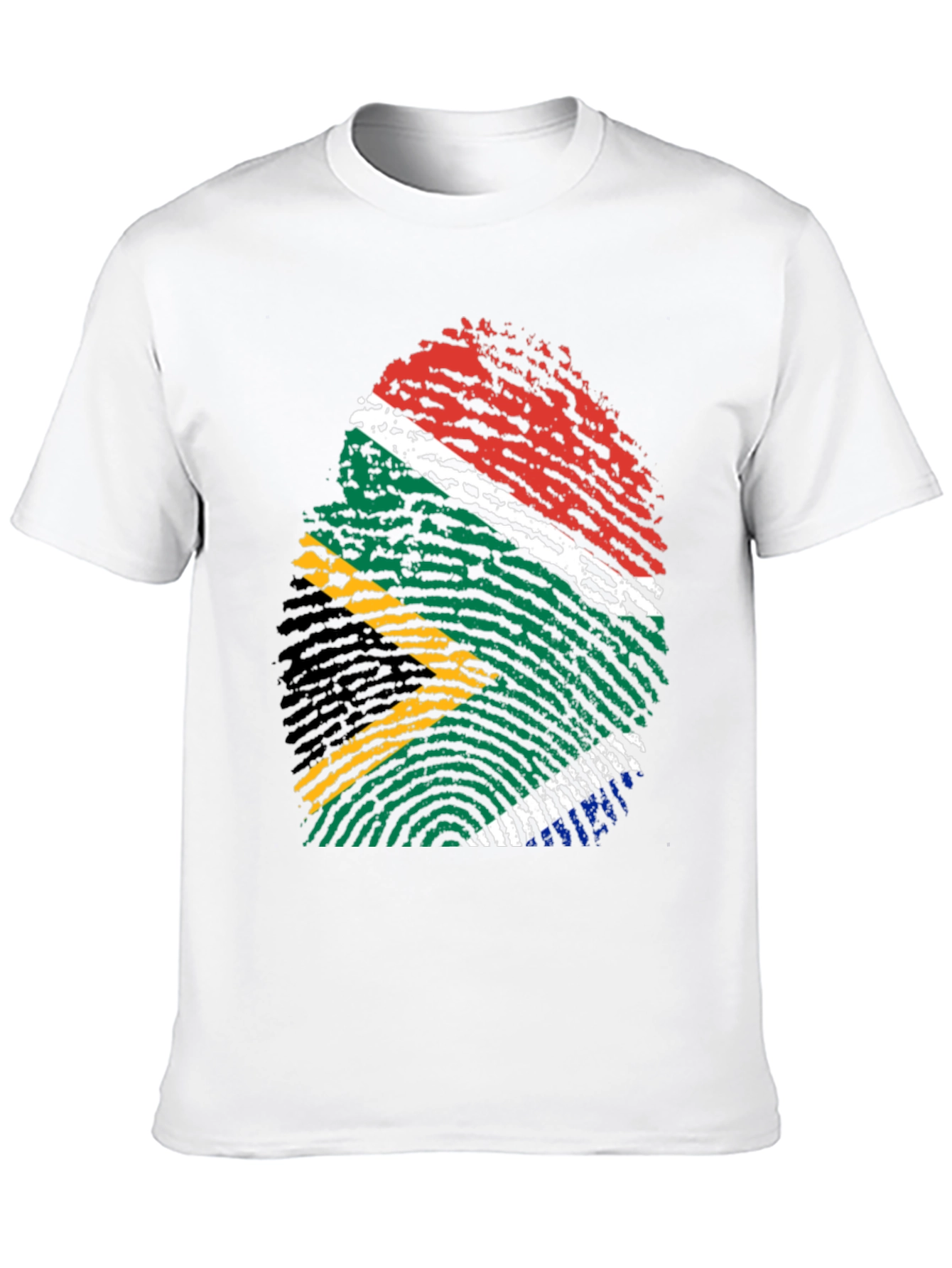 South Africa Flag Fingerprint T-Shirt