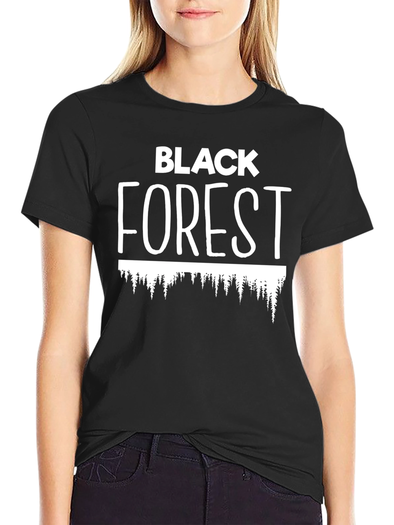 Black Forest Graphic Tee - Nature Lovers T-Shirt