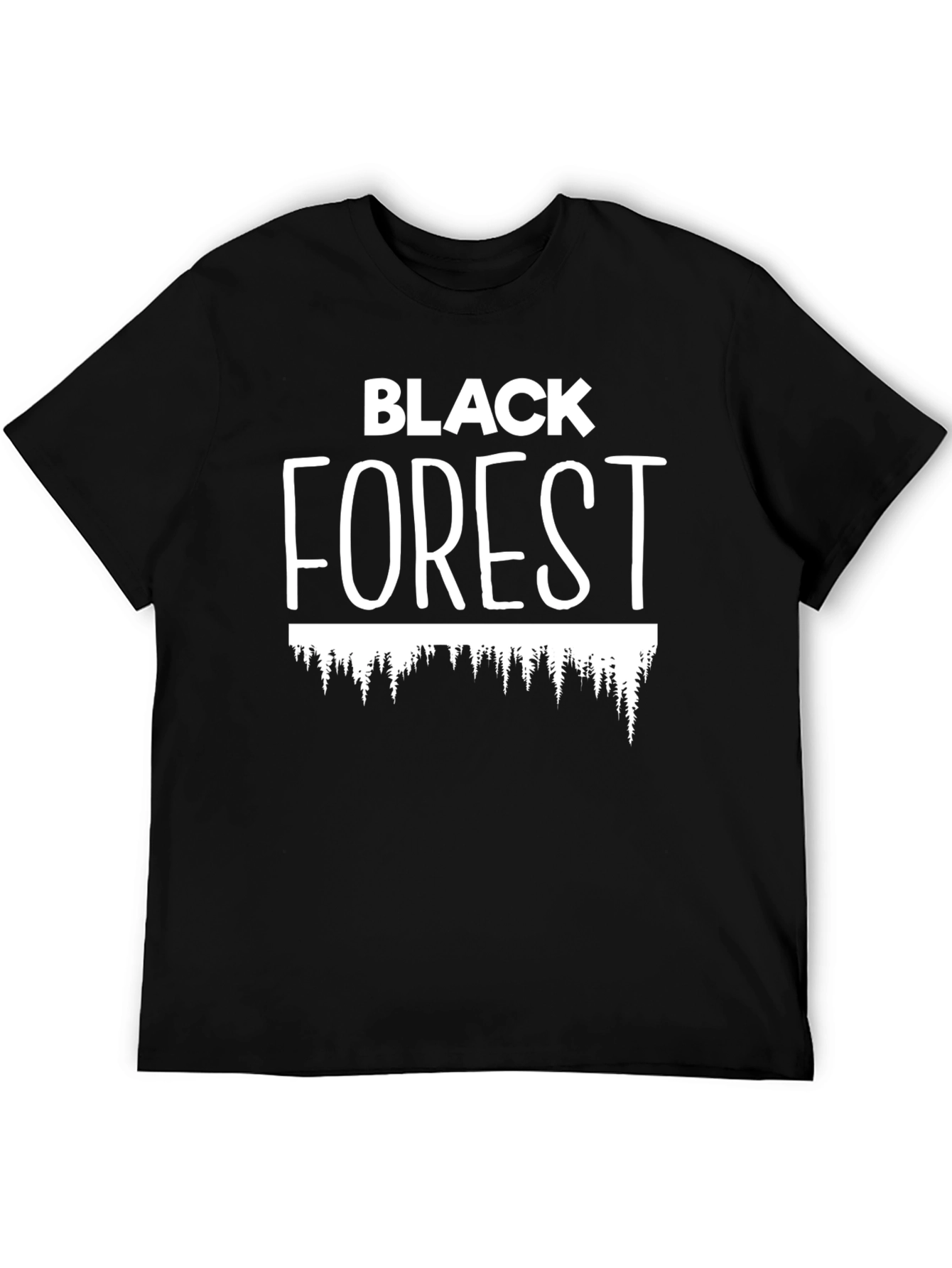 Black Forest Graphic Tee - Nature Lovers T-Shirt