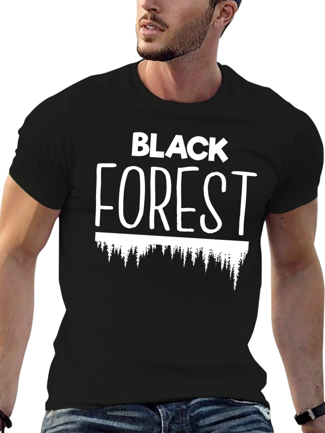 Black Forest Graphic Tee - Nature Lovers T-Shirt