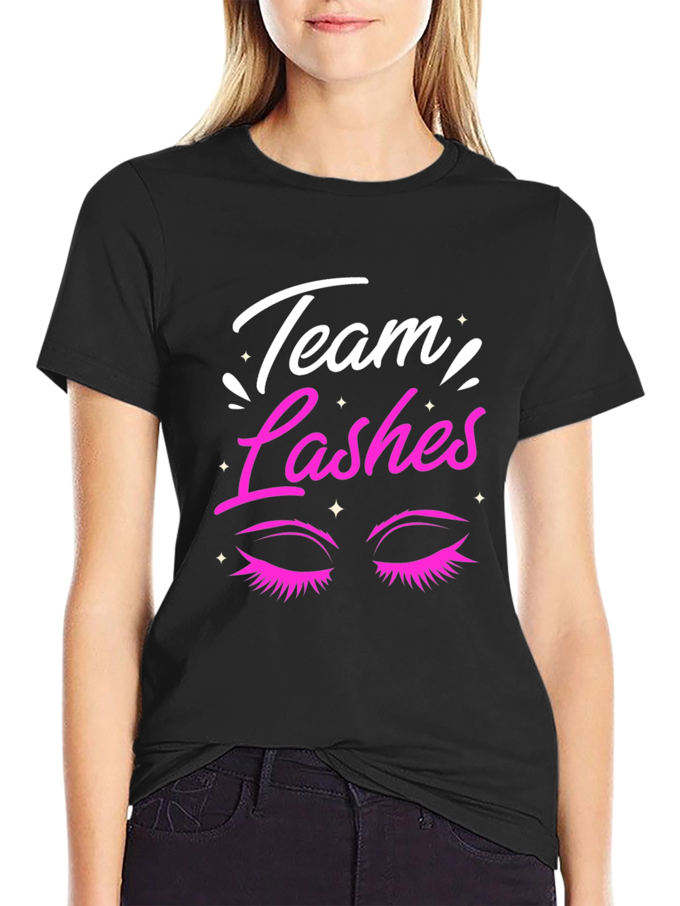 Team Lashes T-Shirt - Beauty & Makeup