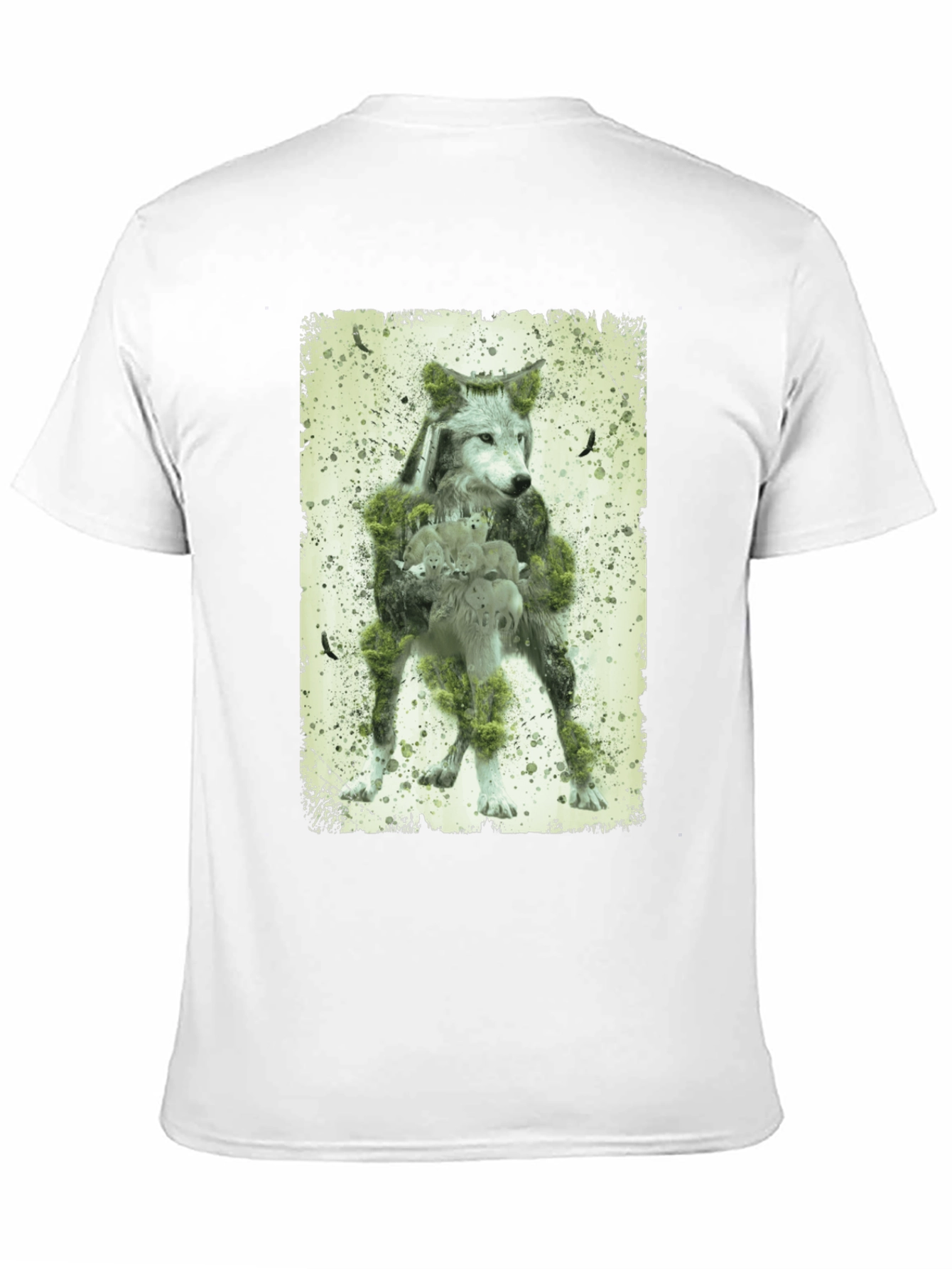 Wolf Forest Graphic T-Shirt - Nature Design Tee