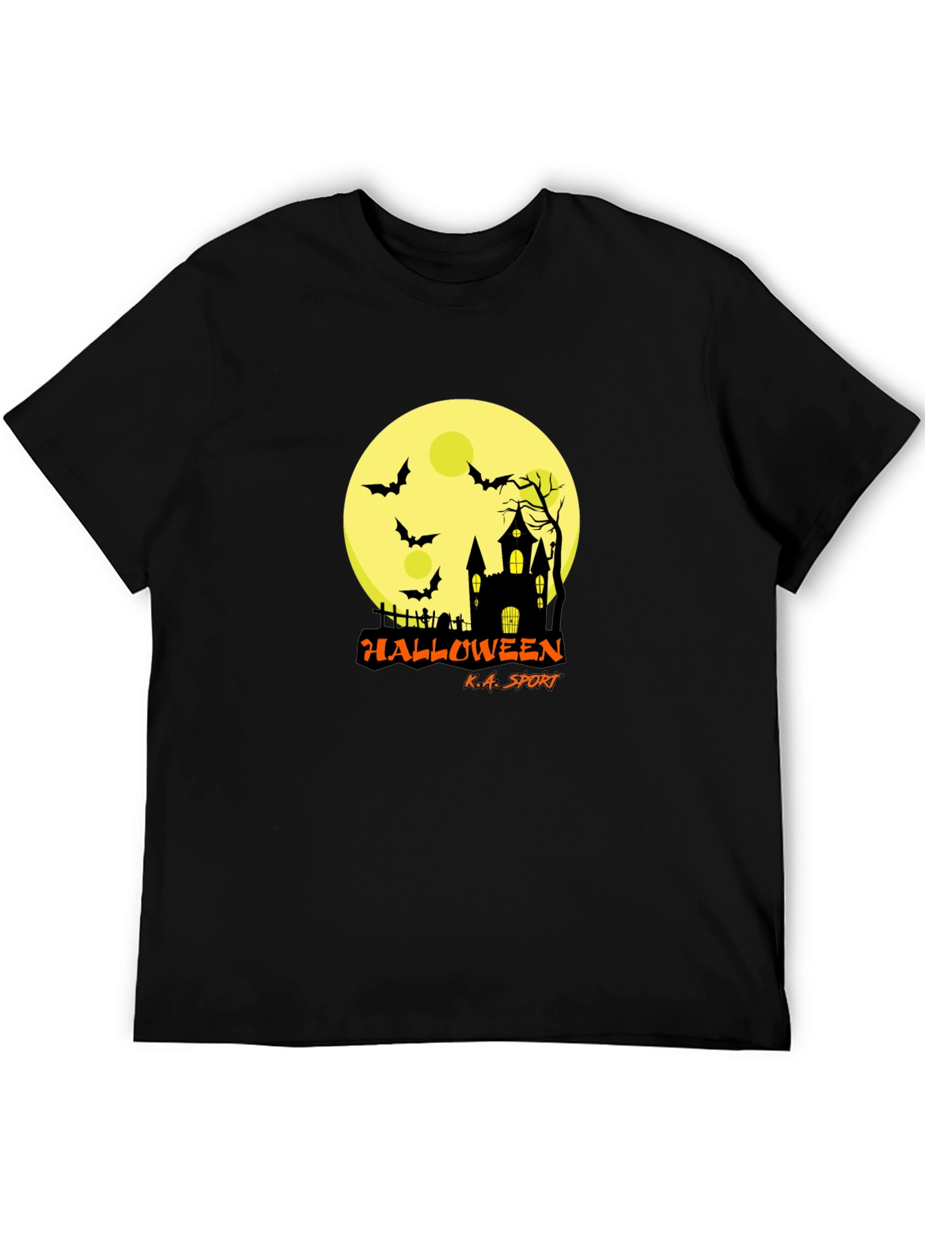 Halloween Black T-Shirt: Spooky Design Comfortable Fit