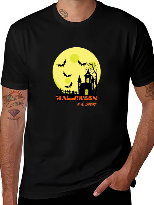 Halloween Black T-Shirt: Spooky Design Comfortable Fit