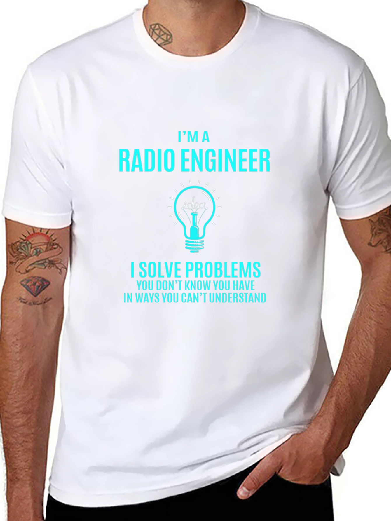 Radio Engineer T-Shirt: I Solve Problems Funny Gift