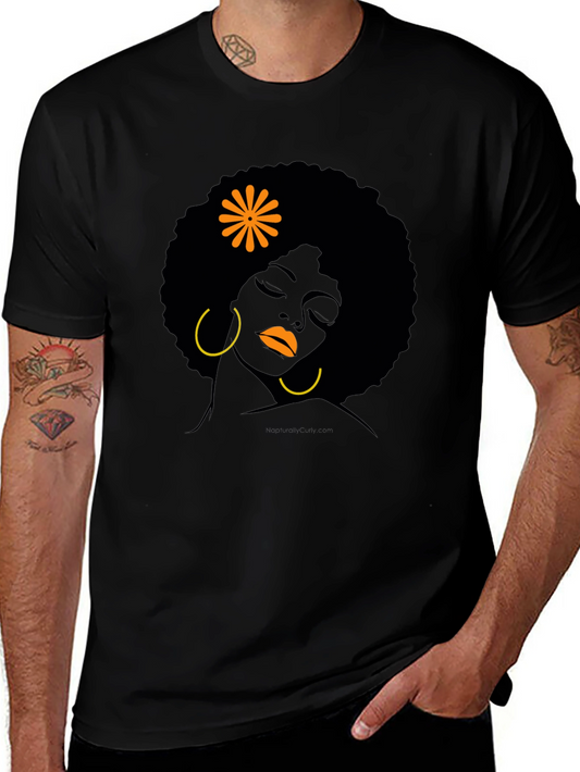 Black Girl Afro T-Shirt - Artistic Design