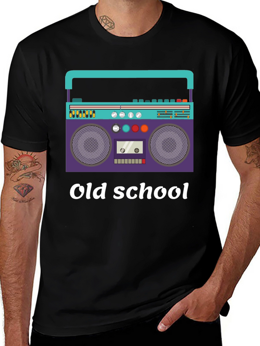 Retro Boombox Old School Graphic T-Shirt