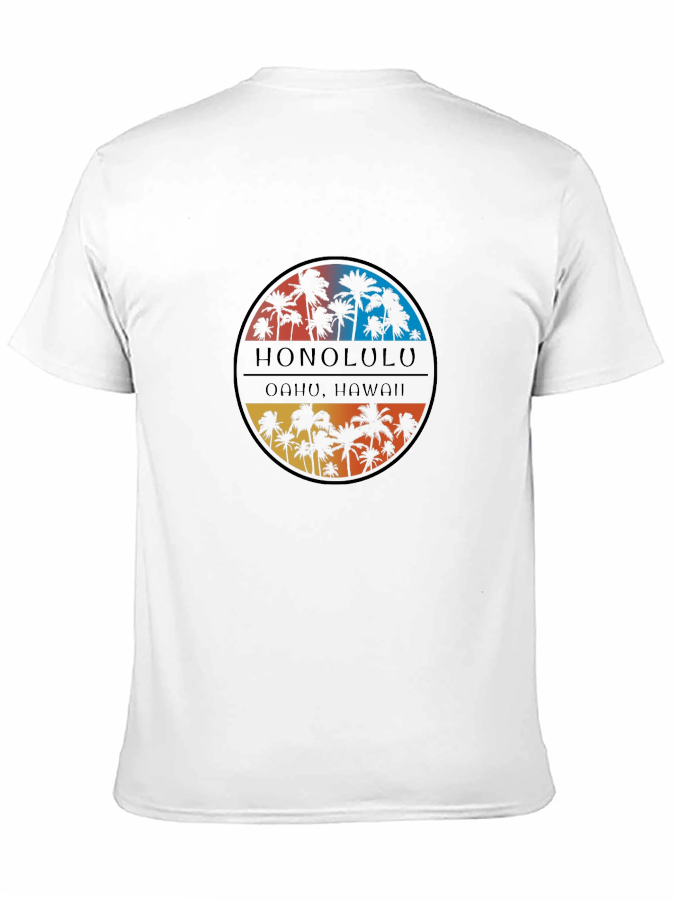 Honolulu Hawaii Palm Tree Graphic T-Shirt