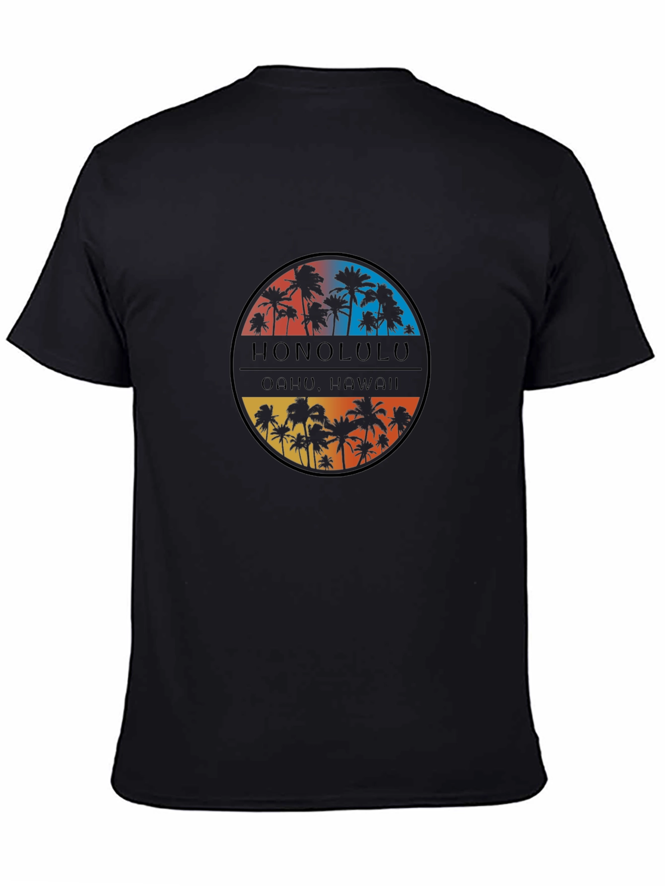 Honolulu Hawaii Palm Tree Graphic T-Shirt
