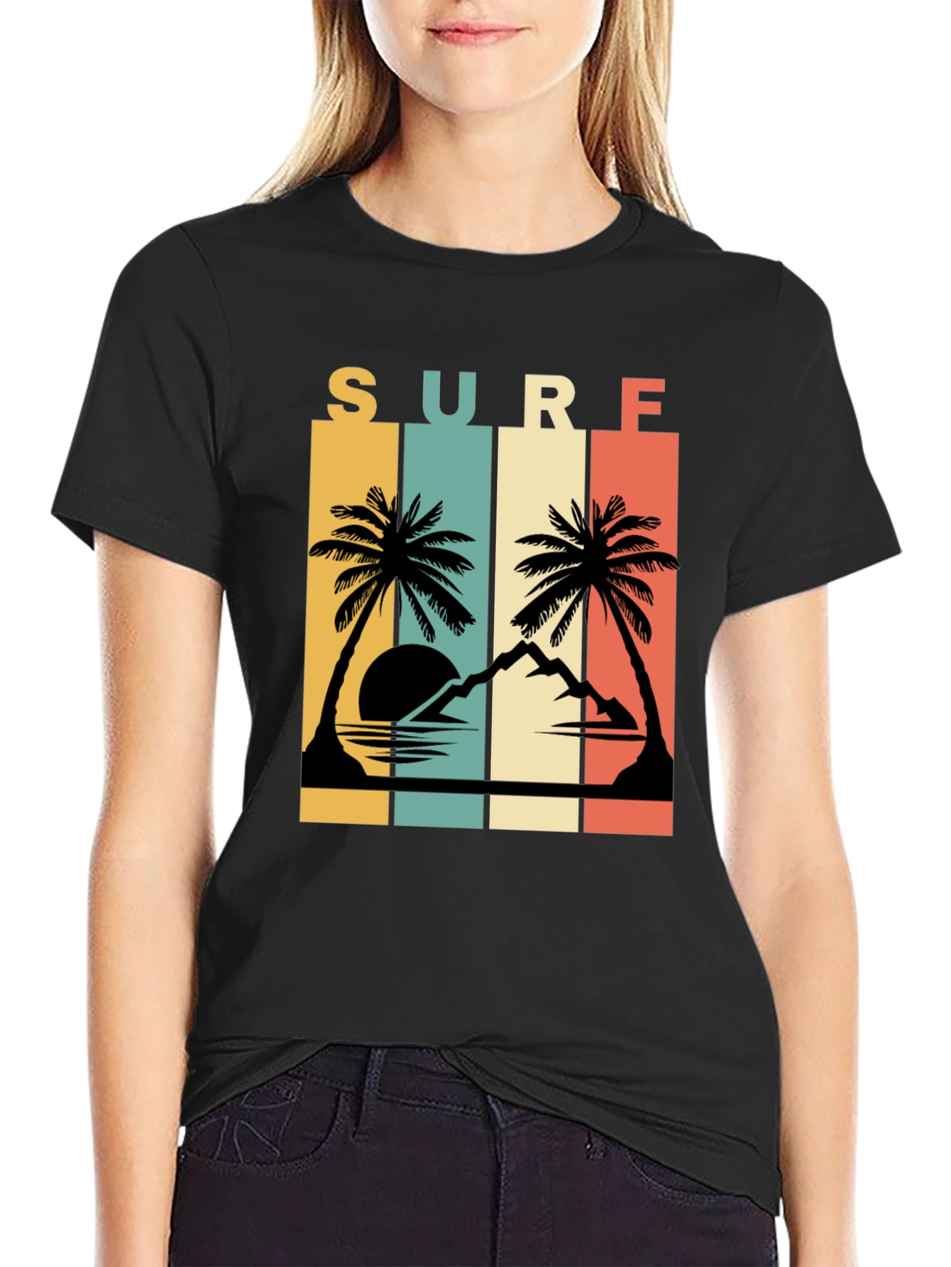 Retro Surf Palms Tee