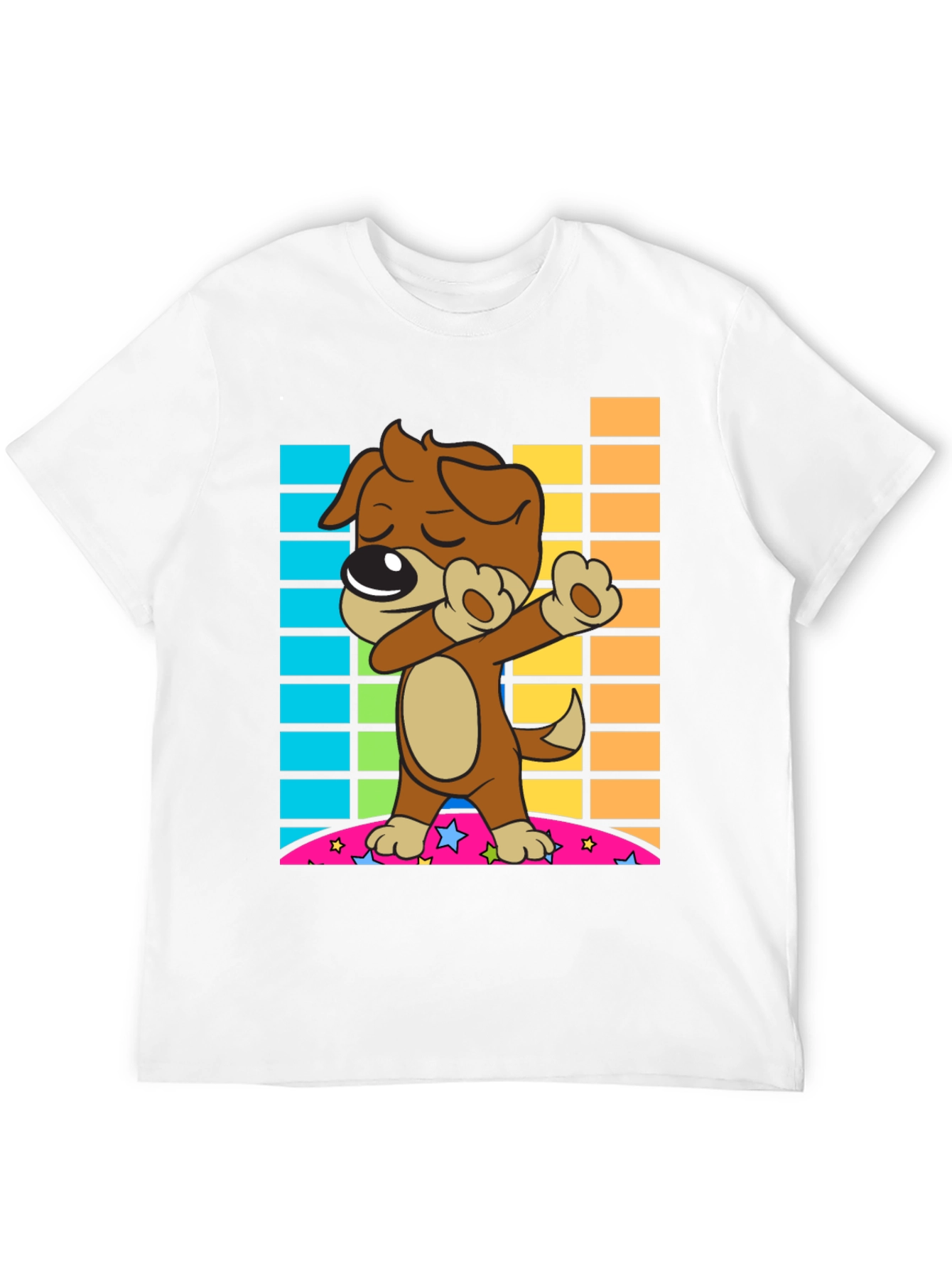 Dabbing Dog T-Shirt - Cool Cartoon Graphic Tee