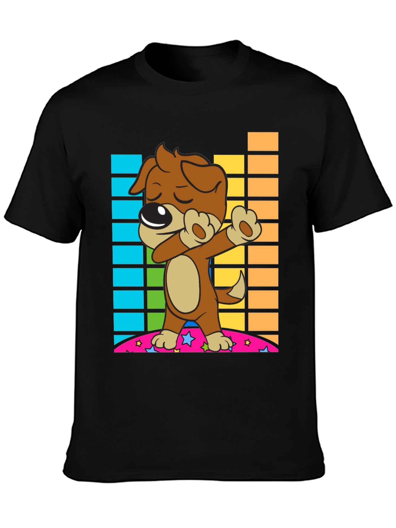 Dabbing Dog T-Shirt - Cool Cartoon Graphic Tee