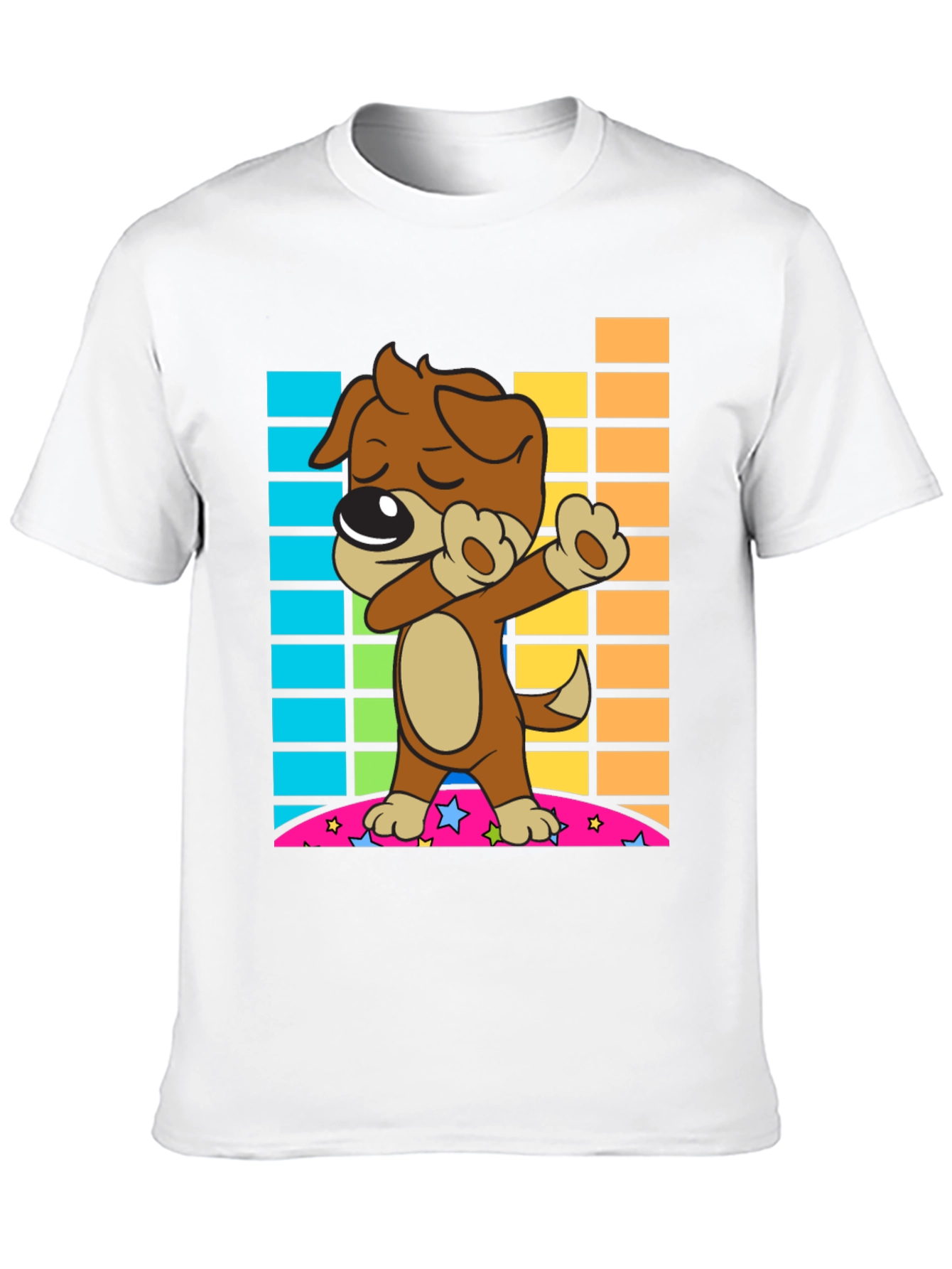 Dabbing Dog T-Shirt - Cool Cartoon Graphic Tee