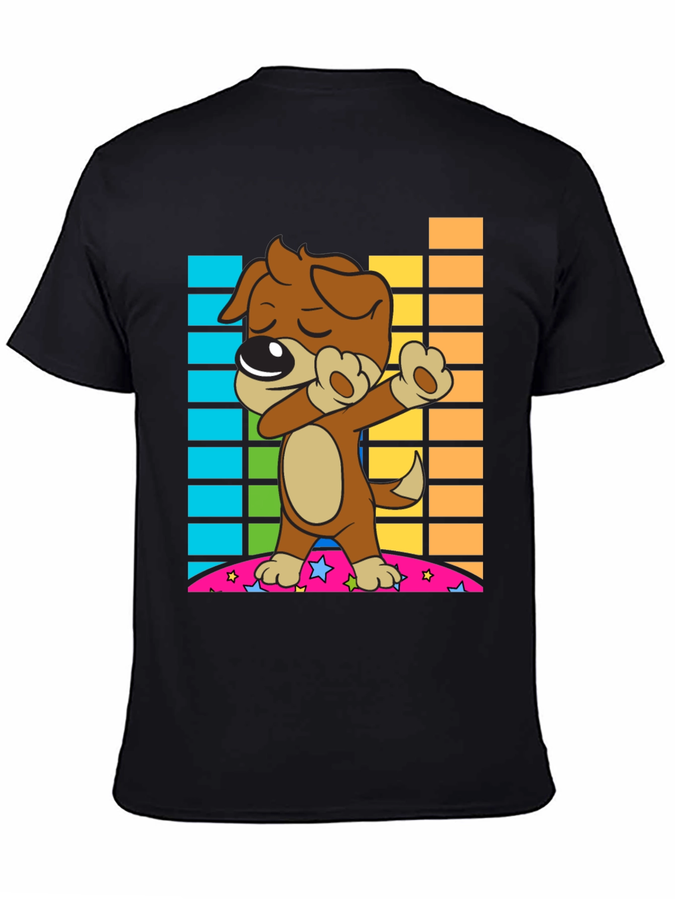 Dabbing Dog T-Shirt - Cool Cartoon Graphic Tee
