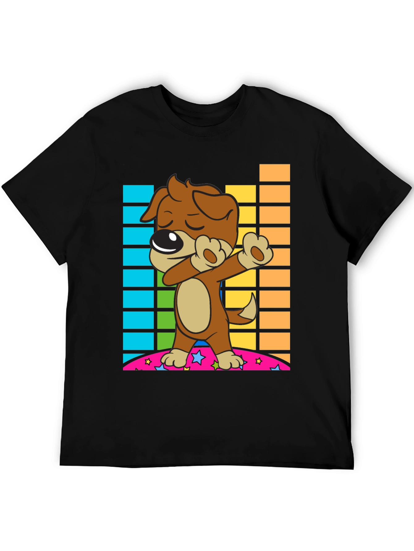 Dabbing Dog T-Shirt - Cool Cartoon Graphic Tee