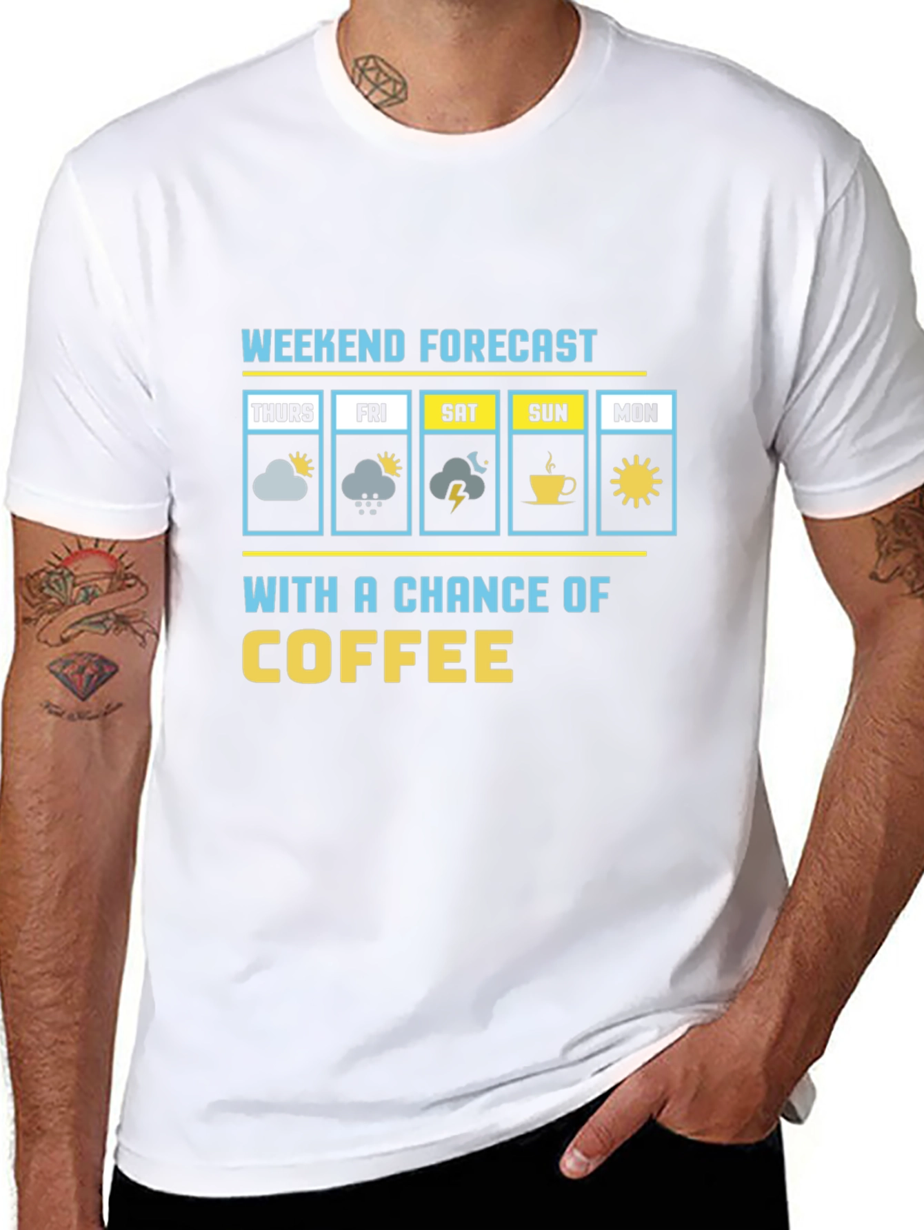 Weekend Forecast Coffee T-Shirt