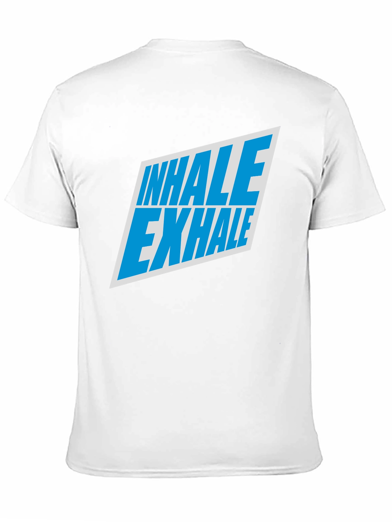 Inhale Exhale Graphic Tee - Black Cotton T-Shirt