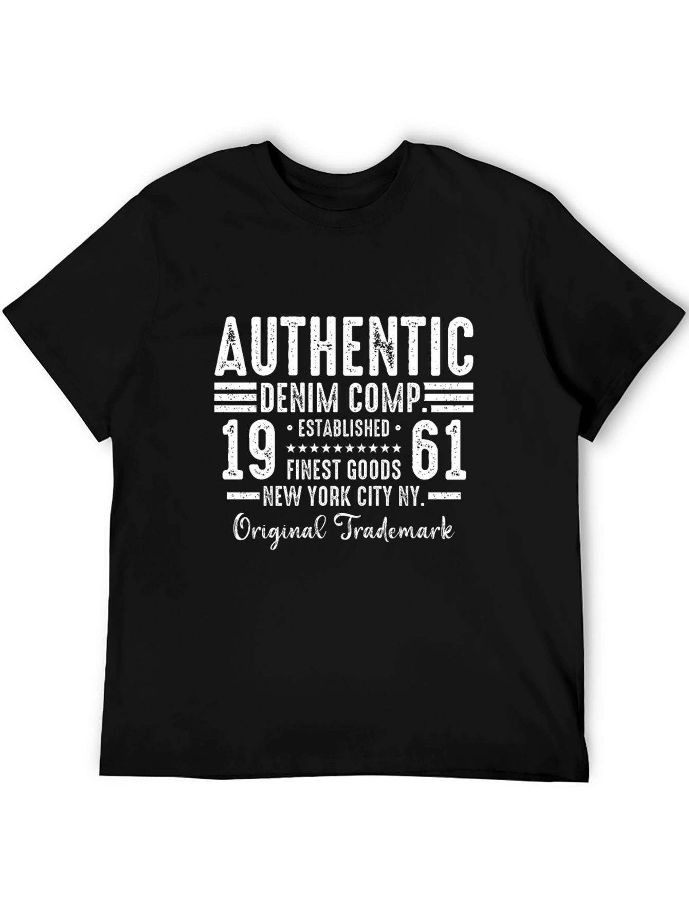 Authentic Denim 1961 T-Shirt - Retro Style