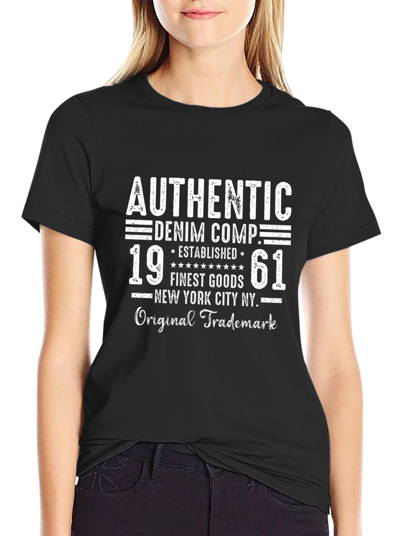 Authentic Denim 1961 T-Shirt - Retro Style