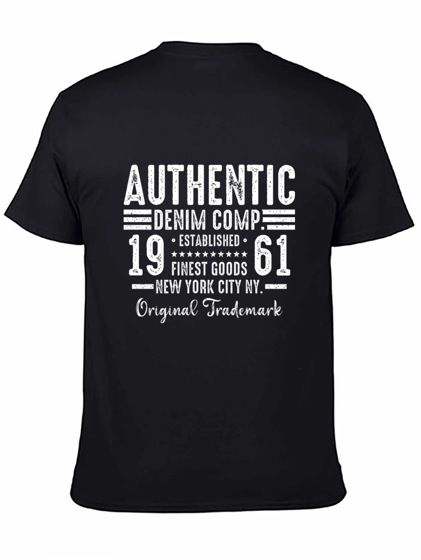 Authentic Denim 1961 T-Shirt - Retro Style