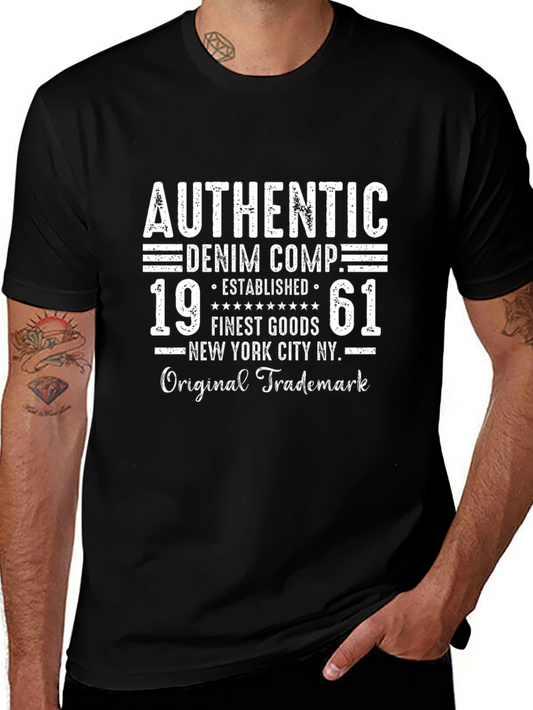 Authentic Denim 1961 T-Shirt - Retro Style