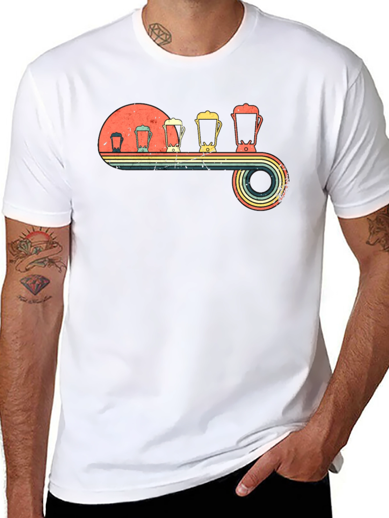 Retro Blender Evolution T-Shirt - Black