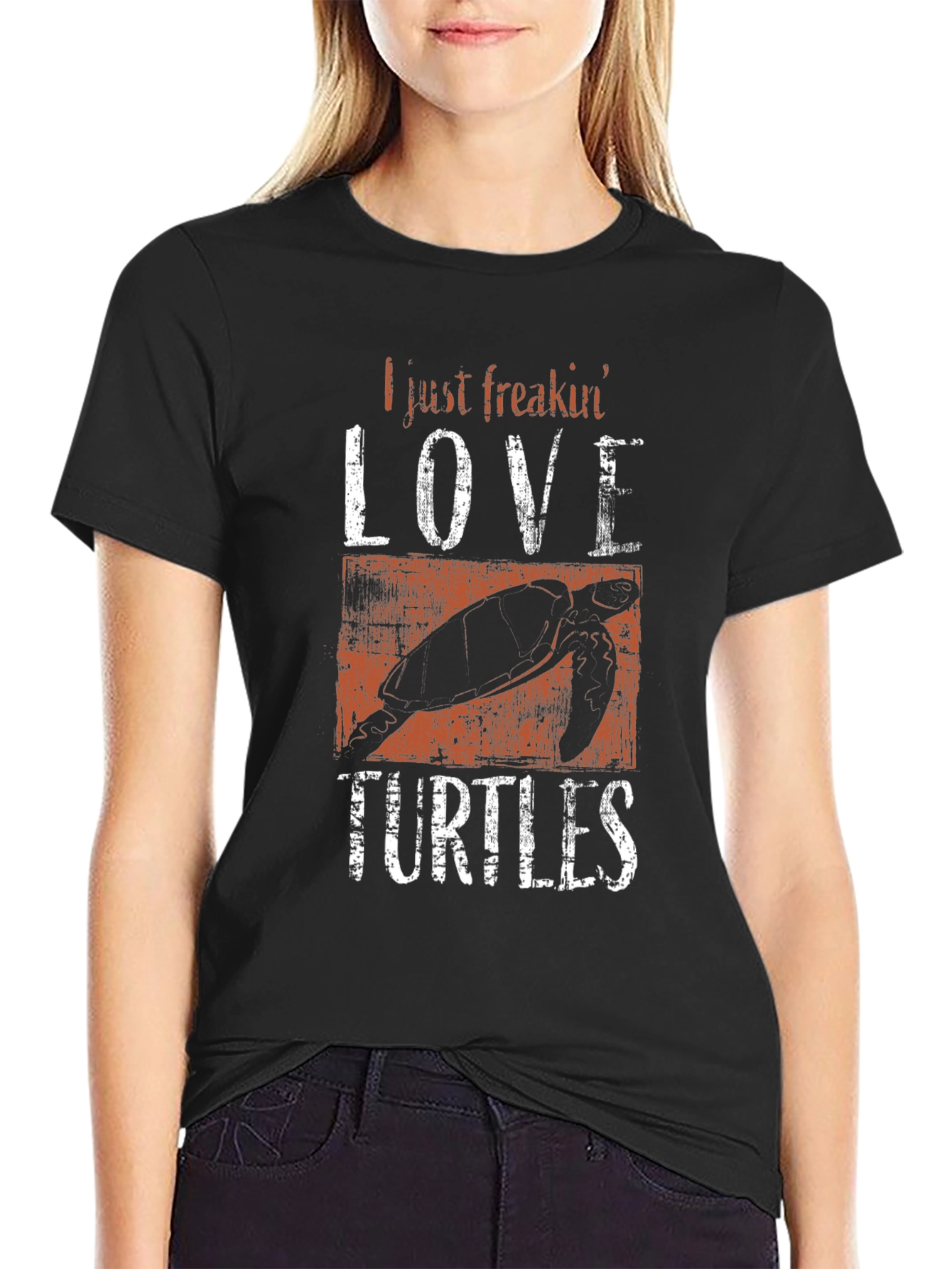 I Just Freakin Love Turtles Graphic T-Shirt