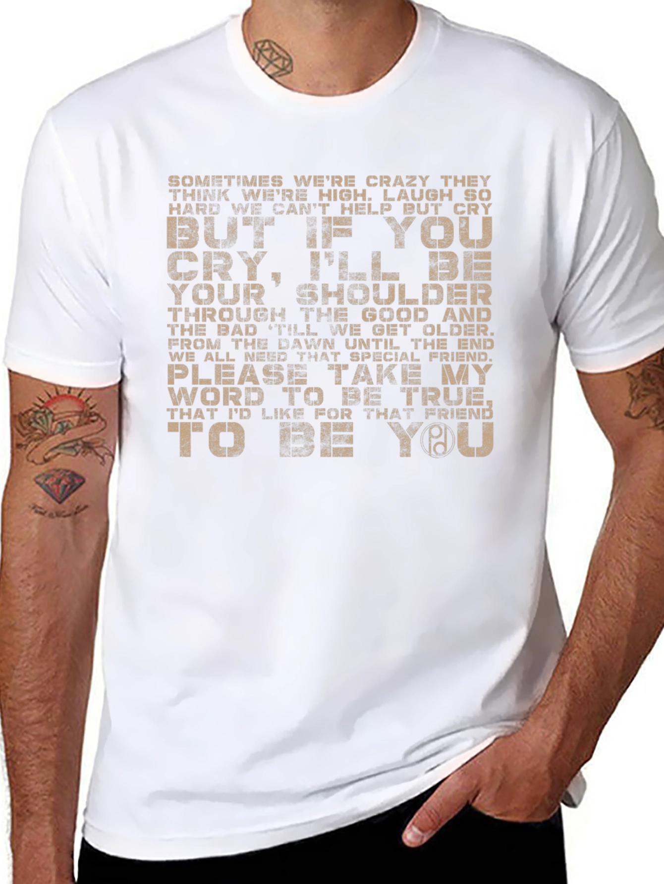 Emotional Support Black Graphic Tee