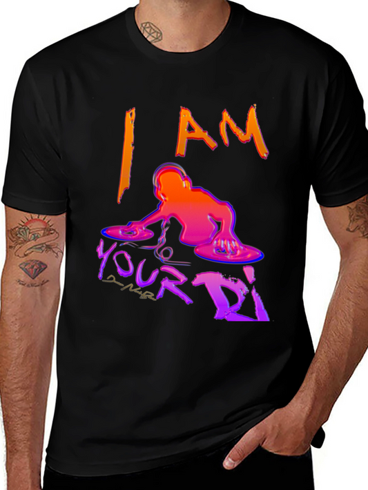 I AM Your DJ Black Graphic T-Shirt