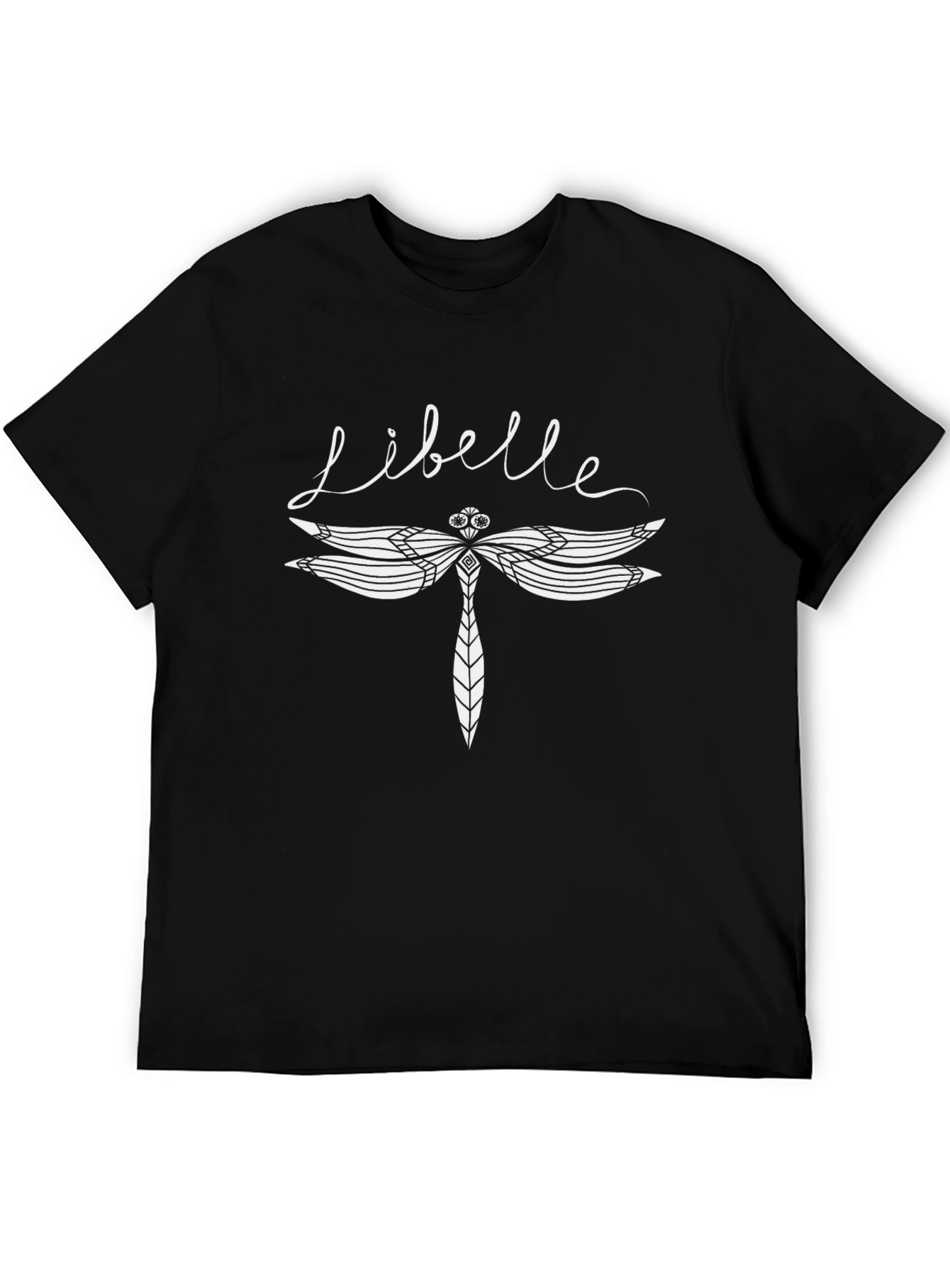 Libelle Dragonfly Graphic Tee - Black Cotton