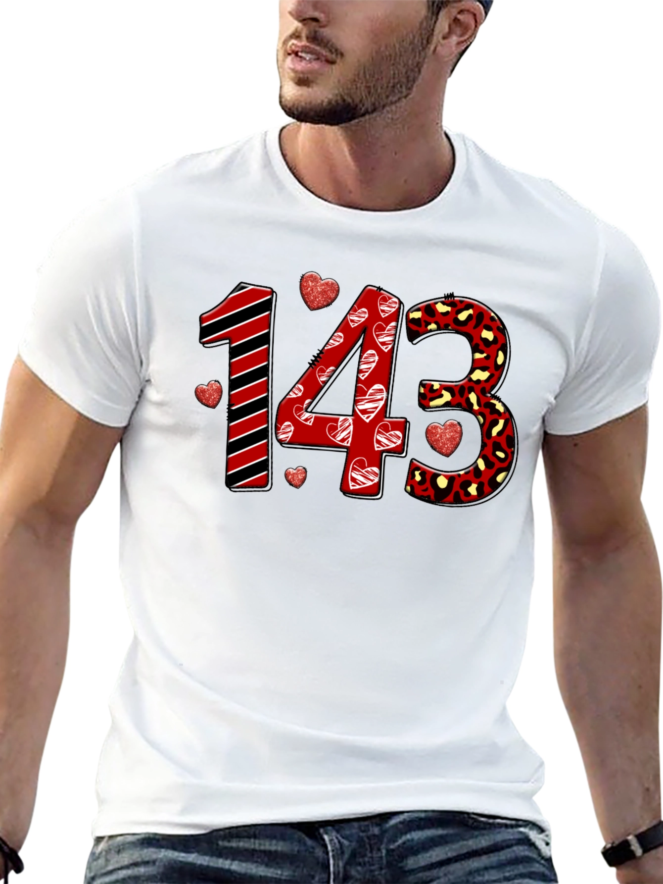 Valentines Day 143 Graphic T-Shirt